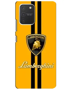 Чехол для Samsung Galaxy S10 Lite с картинкой «Lamborghini Stripe желтый»