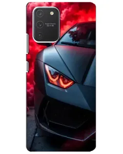 Чехол для Samsung Galaxy S10 Lite с картинкой «Lamborghini красное сияние» Чехол для Samsung Galaxy S10 Lite с картинкой «Lamborghini красное сияние»