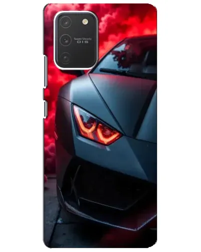Чехол для Samsung Galaxy S10 Lite с картинкой «Lamborghini красное сияние»