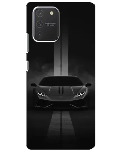 Чехол для Samsung Galaxy S10 Lite с картинкой «Lamborghini симметрия дорог»