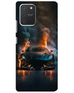Чехол для Samsung Galaxy S10 Lite с картинкой «Lamborghini дымная эстетика»