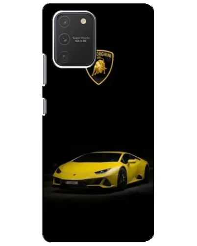 Чехол для Samsung Galaxy S10 Lite с картинкой «Lamborghini желтый акцент»