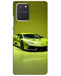 Чехол для Samsung Galaxy S10 Lite с картинкой «Салатовый Lamborghini Huracan»