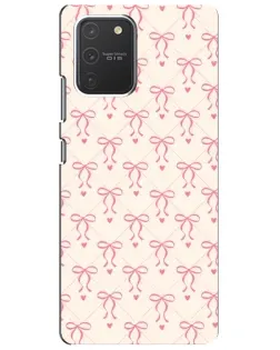 Чехол для Samsung Galaxy S10 Lite с картинкой «Розовые бантики Coquette» Чехол для Samsung Galaxy S10 Lite с картинкой «Розовые бантики Coquette»