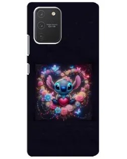 Чохол для Samsung Galaxy S10 Lite з картинкою «Stitch у квітах» Чохол для Samsung Galaxy S10 Lite з картинкою «Stitch у квітах»