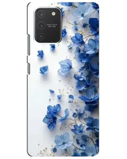 Чехол для Samsung Galaxy S10 Lite с картинкой «Голубой цветочный каскад» Чехол для Samsung Galaxy S10 Lite с картинкой «Голубой цветочный каскад»