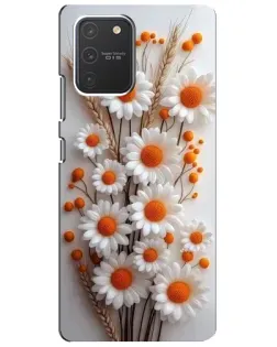 Чехол для Samsung Galaxy S10 Lite с картинкой «Белые сухоцветы» Чехол для Samsung Galaxy S10 Lite с картинкой «Белые сухоцветы»