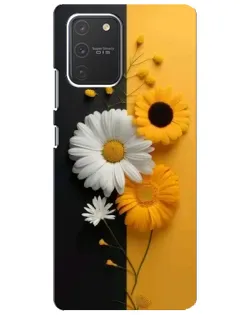 Чехол для Samsung Galaxy S10 Lite с картинкой «Подсолнух и ромашка» Чехол для Samsung Galaxy S10 Lite с картинкой «Подсолнух и ромашка»