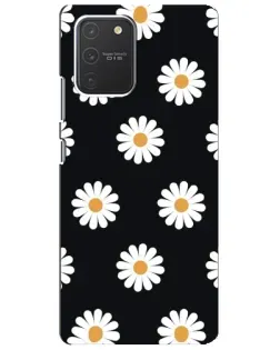 Чехол для Samsung Galaxy S10 Lite с картинкой «Ромашки на черном» Чехол для Samsung Galaxy S10 Lite с картинкой «Ромашки на черном»