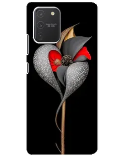 Чехол для Samsung Galaxy S10 Lite с картинкой «Серебряный фантазийный цветок» Чехол для Samsung Galaxy S10 Lite с картинкой «Серебряный фантазийный цветок»