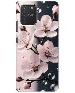 Чехол для Samsung Galaxy S10 Lite с картинкой «Нежная сакура и капли» Чехол для Samsung Galaxy S10 Lite с картинкой «Нежная сакура и капли»