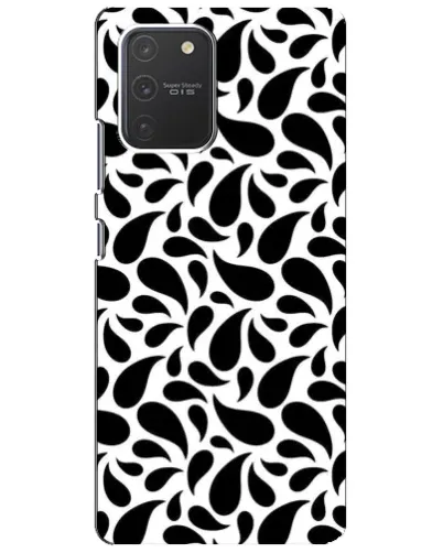 Чехол для Samsung Galaxy S10 Lite с картинкой «Контрастные черные капли» Чехол для Samsung Galaxy S10 Lite с картинкой «Контрастные черные капли»