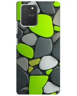Чехол для Samsung Galaxy S10 Lite с картинкой «Яркая неоновая галька»