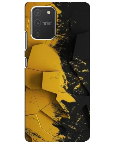Чехол для Samsung Galaxy S10 Lite с картинкой «Золотые осколки геометрии» Чехол для Samsung Galaxy S10 Lite с картинкой «Золотые осколки геометрии»