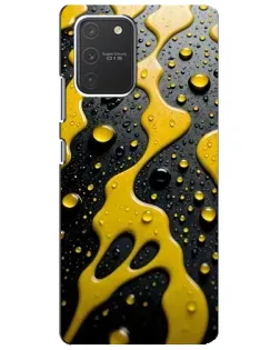 Чехол для Samsung Galaxy S10 Lite с картинкой «Жидкое желтое золото»