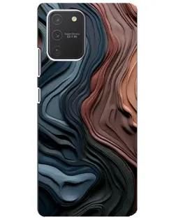 Чехол для Samsung Galaxy S10 Lite с картинкой «Цветные волны каньона»