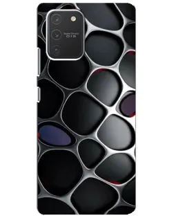 Чехол для Samsung Galaxy S10 Lite с картинкой «Объемная темная решетка»