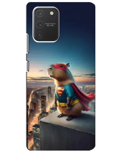 Чехол для Samsung Galaxy S10 Lite с картинкой «Капи-мен супергерой»
