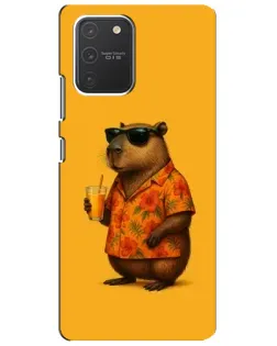 Чехол для Samsung Galaxy S10 Lite с картинкой «Капибара на отдыхе» Чехол для Samsung Galaxy S10 Lite с картинкой «Капибара на отдыхе»