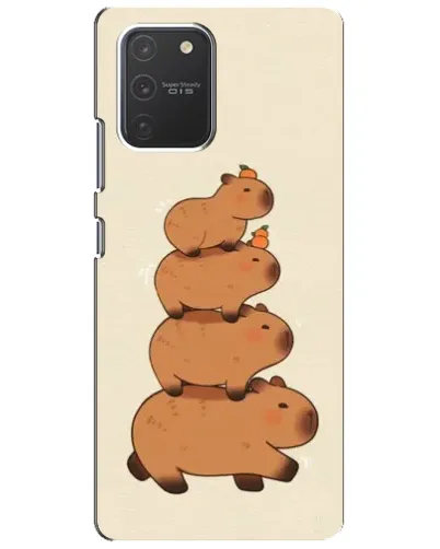 Чехол для Samsung Galaxy S10 Lite с картинкой «Башня из капибар»