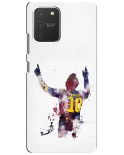 Чехол для Samsung Galaxy S10 Lite с картинкой «Акварельный Месси Барселона» Чехол для Samsung Galaxy S10 Lite с картинкой «Акварельный Месси Барселона»