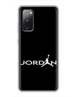 Чехол для Samsung Galaxy S20 FE с картинкой «Jordan White Logo»