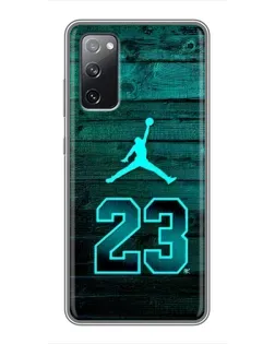 Чехол для Samsung Galaxy S20 FE с картинкой «Jordan Cyan 23»