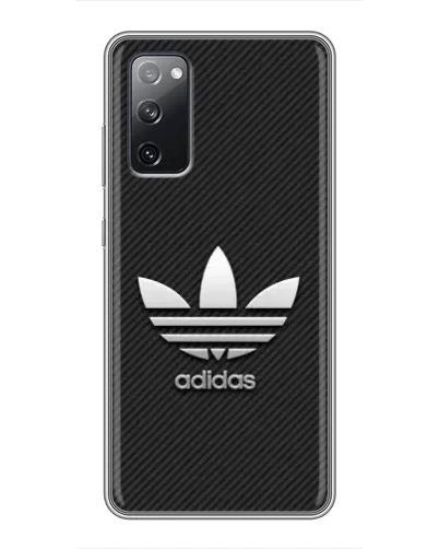 Чехол для Samsung Galaxy S20 FE с картинкой «Adidas Карбоновая текстура»