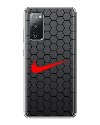 Чехол для Samsung Galaxy S20 FE с картинкой «Nike — карбоновая сетка»