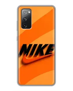 Чехол для Samsung Galaxy S20 FE с картинкой «Оранжевый драйв Nike» Чехол для Samsung Galaxy S20 FE с картинкой «Оранжевый драйв Nike»