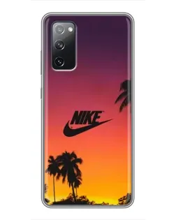 Чехол для Samsung Galaxy S20 FE с картинкой «Nike на закате солнца»