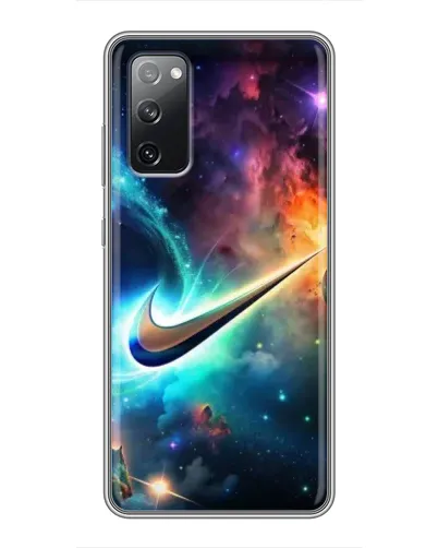 Чехол для Samsung Galaxy S20 FE с картинкой «Космический Nike Swoosh»