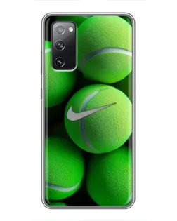 Чехол для Samsung Galaxy S20 FE с картинкой «Теннисные мячи Найк»