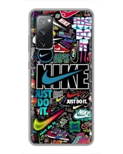 Чохол для Samsung Galaxy S20 FE з картинкою «Яскравий колаж Nike»