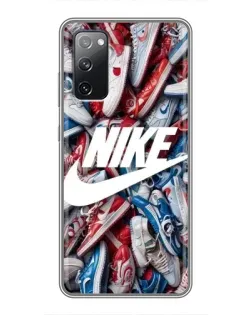 Чохол для Samsung Galaxy S20 FE з картинкою «Колаж кросівок Найк»