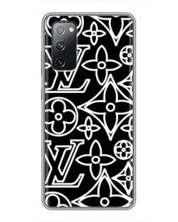 Чехол для Samsung Galaxy S20 FE с картинкой «Черно-белый узор LV» Чехол для Samsung Galaxy S20 FE с картинкой «Черно-белый узор LV»