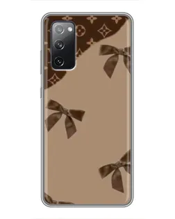 Чехол для Samsung Galaxy S20 FE с картинкой «LV — кофейный атлас»
