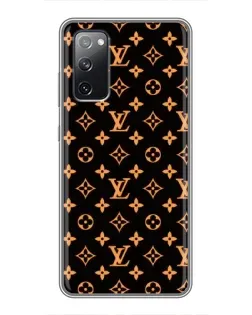 Чехол для Samsung Galaxy S20 FE с картинкой «Золотая монограмма LV»