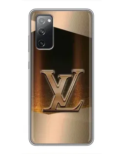 Чехол для Samsung Galaxy S20 FE с картинкой «LV — золотое сияние»