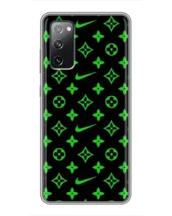 Чехол для Samsung Galaxy S20 FE с картинкой «Неоновый принт LV»