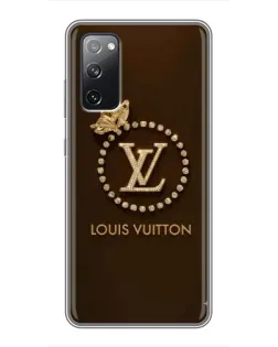 Чехол для Samsung Galaxy S20 FE с картинкой «LV — золотая печать»