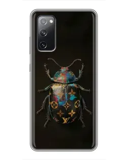 Чехол для Samsung Galaxy S20 FE с картинкой «LV — мраморный принт»