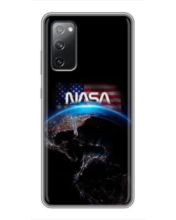 Чехол для Samsung Galaxy S20 FE с картинкой «Земля из космоса NASA»