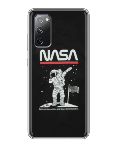 Чехол для Samsung Galaxy S20 FE с картинкой «NASA — шагаем по Луне»