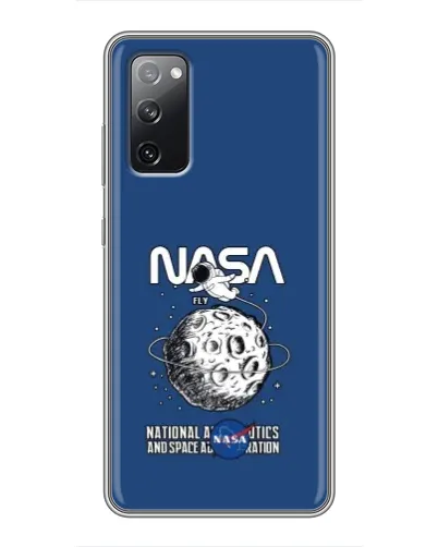 Чехол для Samsung Galaxy S20 FE с картинкой «NASA — лунная миссия»