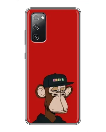 Чехол для Samsung Galaxy S20 FE с картинкой «Bored Ape — красный фон» Чехол для Samsung Galaxy S20 FE с картинкой «Bored Ape — красный фон»