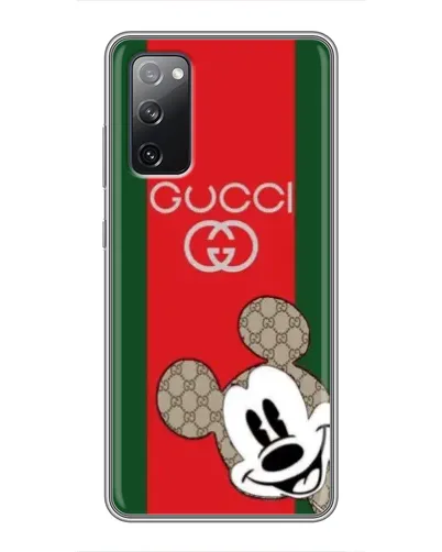 Чехол для Samsung Galaxy S20 FE с картинкой «Gucci — полосы и Микки» Чехол для Samsung Galaxy S20 FE с картинкой «Gucci — полосы и Микки»