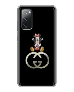 Чехол для Samsung Galaxy S20 FE с картинкой «Минни Маус на лого»