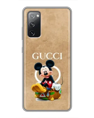 Чехол для Samsung Galaxy S20 FE с картинкой «Микки Маус Gucci — крафт» Чехол для Samsung Galaxy S20 FE с картинкой «Микки Маус Gucci — крафт»