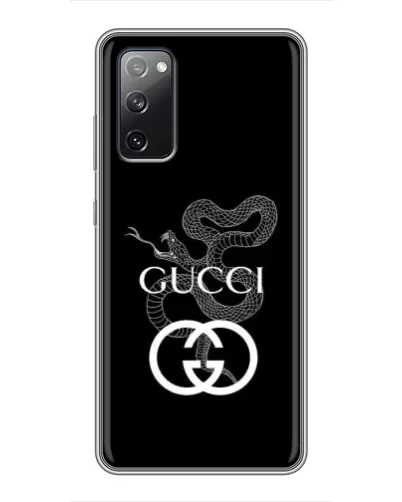 Чехол для Samsung Galaxy S20 FE с картинкой «Gucci — серебряная змея» Чехол для Samsung Galaxy S20 FE с картинкой «Gucci — серебряная змея»